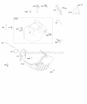 Part Location Diagram of 698111 Briggs and Stratton Knob-Snow Hood